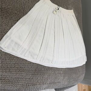 Express White Circle Skirt